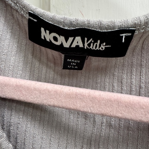 Nova Kids 3T Girls Gray Ruffle Cardigan Sweater - Picture 5 of 6